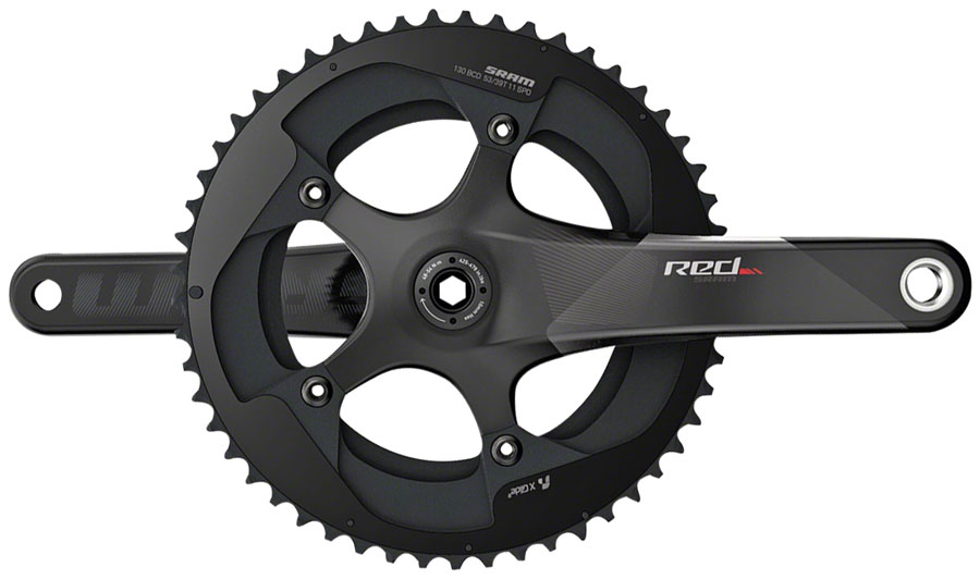 SRAM RED Crankset - 165mm, 11-Speed, 52/36t, 110 BCD, BB30/PF30 Spindle ...