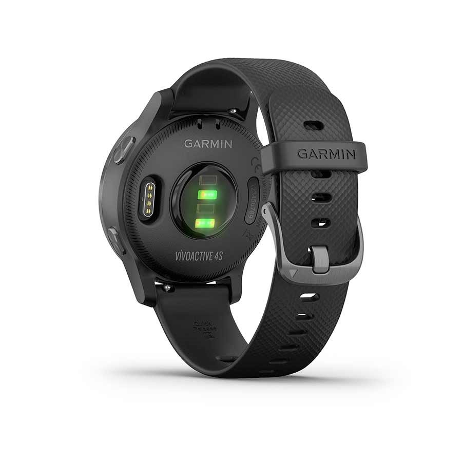 Garmin, Vivoactive 4S, Watch, Watch Color: Slate, Wristband: Black ...