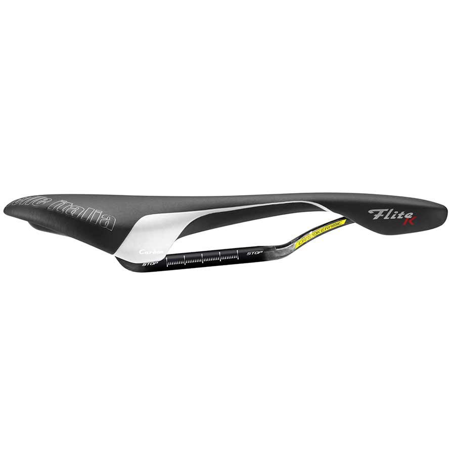 Selle Italia, Flite Kit Carbonio Flow, Saddle, 275 x 145mm, 176g, Black