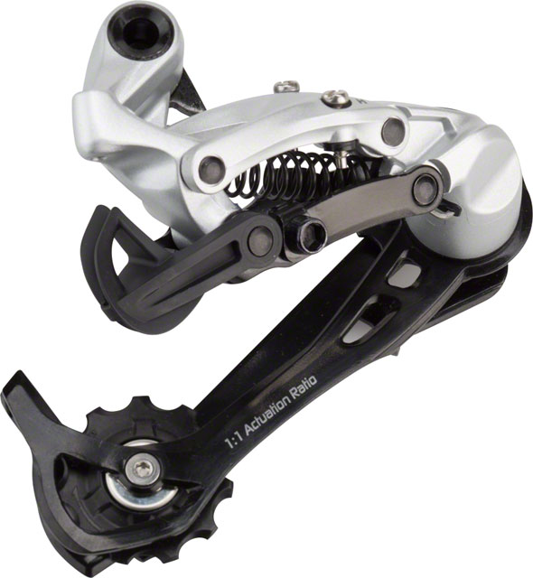 Dérailleur SRAM X5 9 Vitesses - Cage Moyenne, Max 34 Dents, Aluminium Argenté
