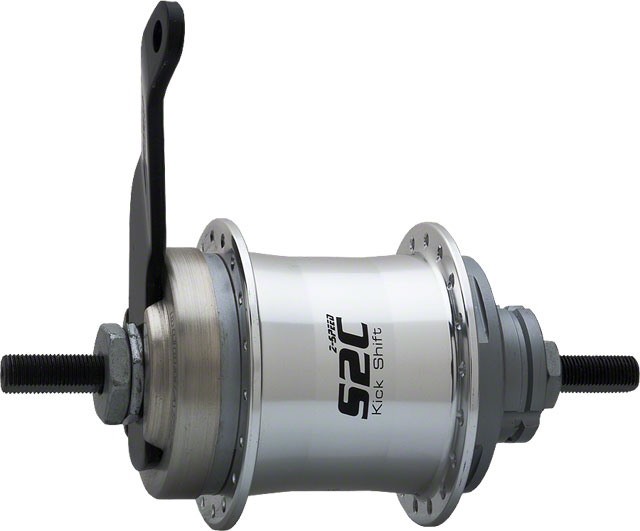 Sturmey-Archer S2C Kick-Shift Hub Kit 36h 116mm Silver with