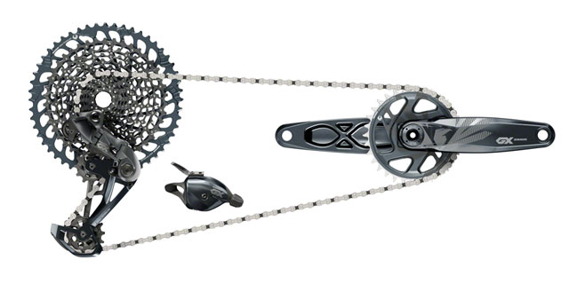 SRAM GX EAGLEクランクセット 170mm SRAM GX Eagle Groupset - 170mm Crankset, 32t, DUB, Trigger Shifter