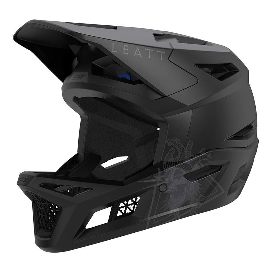 Leatt, MTB Gravity 4.0 Men, Full Face Helmet, Stealth, S, 55-56cm