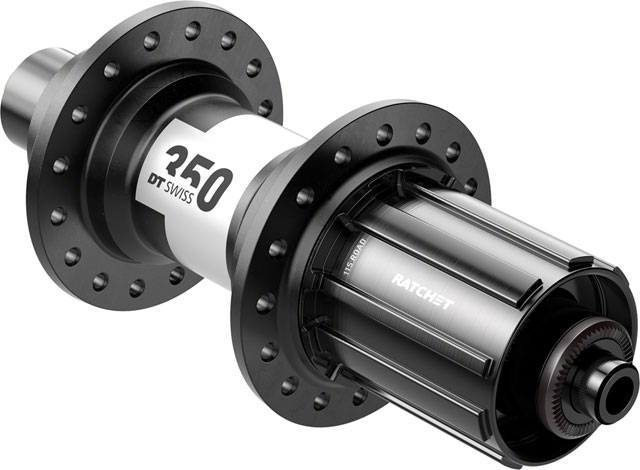 DT Swiss 350 Rear Hub - QR x 130mm, Rim Brake, HG11 Road, Black