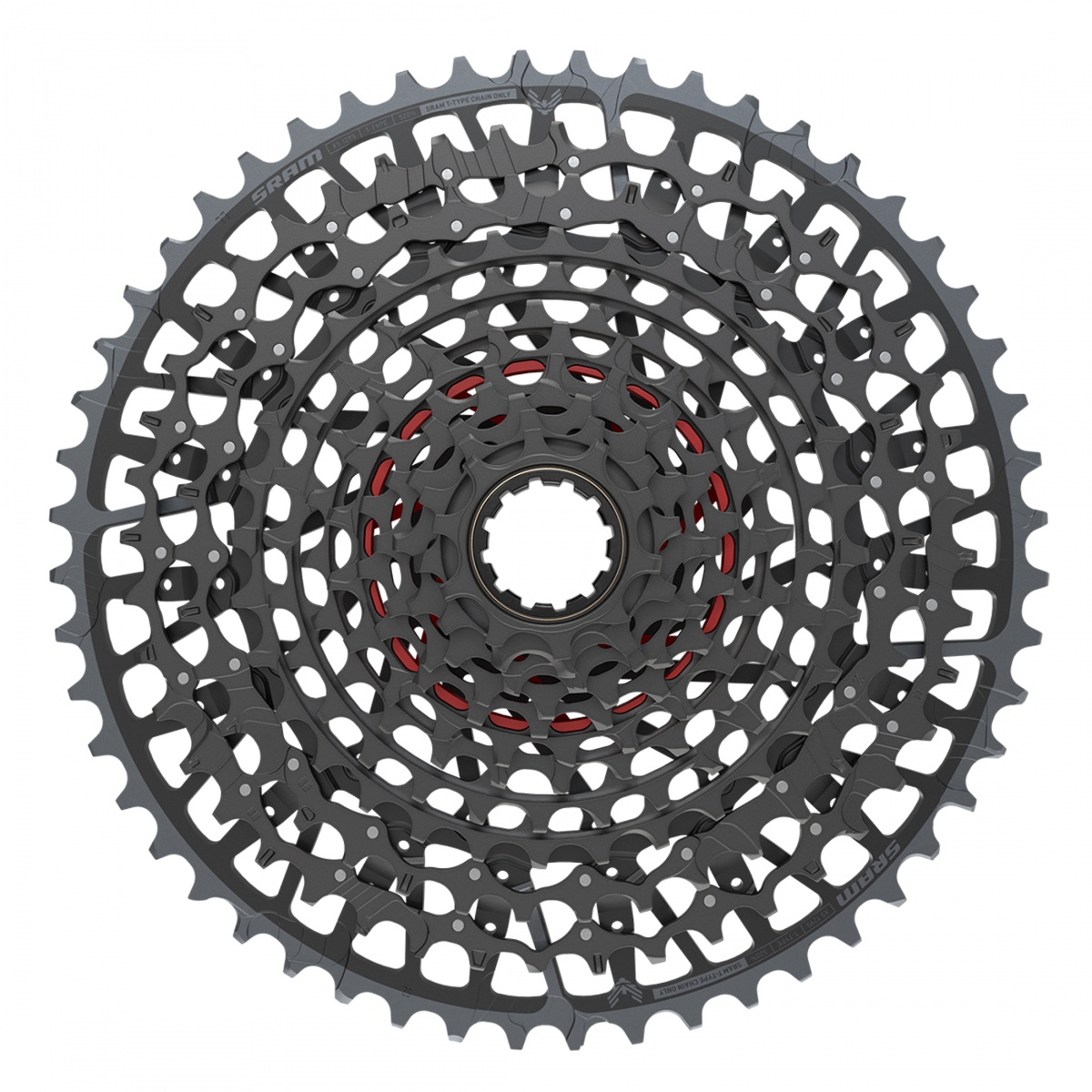 SRAM X0 Eagle T-Type XG-1295 Cassette - 12-Speed, 10-52t, For XD