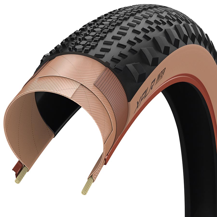 Zipp, Goodyear XPLR Inter, Gravel Tire, 700x45C, Folding, Tubeless