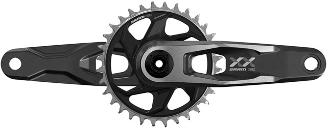 SRAM XX Downhill T-Type Crankset - 155mm, 7-Speed, 34t 6mm Offset